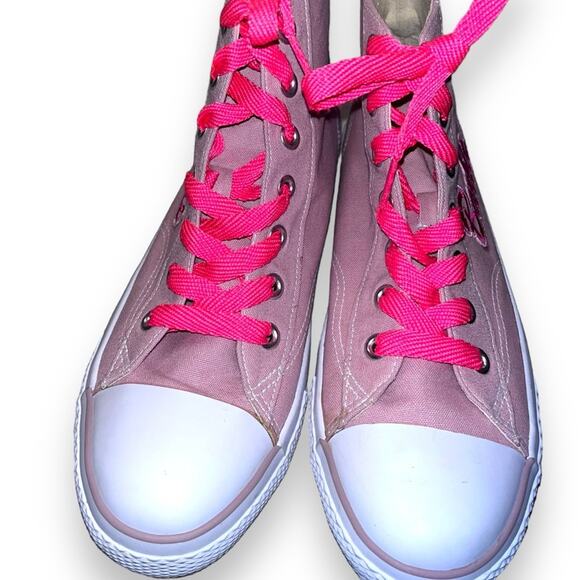 Pink Air-walks high-tops size 11 custom barbie patches - Picture 2 of 5